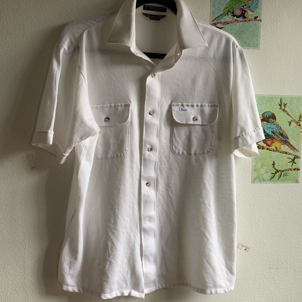 Christian Dior Monsieur White Button Shirt